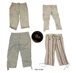 Pantalons Capri Cargo – Coupe moderne avec poches ..