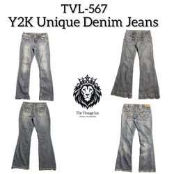 Y2K Unique Denim Jeans (TVL-567)