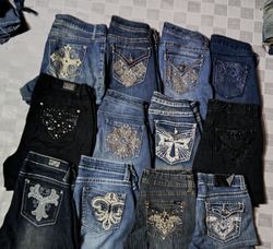 ANGELS AND OTHER MIX BRANDS MINI SHORTS (ID 1243)