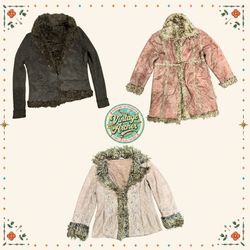 Vintage Afghan Coats for Women: 5 PCs