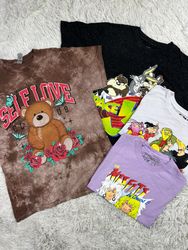 T-shirts imprimés avec des dessins animés