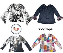 Y2K  Britney Era Long Sleeves Mesh Tops