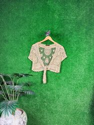Y2K Earthy Tone Mesh Tops | RV-60