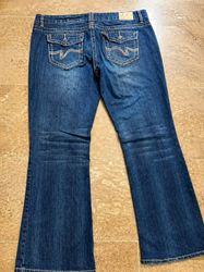 Y2K Vintage Embroidered Flap Pocket Flare Jeans