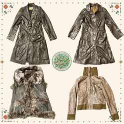 Vintage Euro Original Leather Jackets for Women