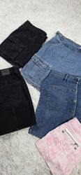 Fashion mini denim skirts