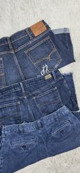 Mix branded denim shorts