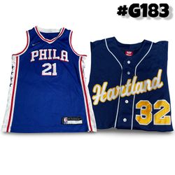 Premium Basketball & Baseball Sports Jersey Mix Bu..