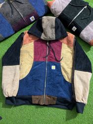 Upcycle Carhartt corduroy Hoodie jacket