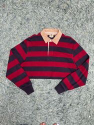Upcycle Unbranded Rugby Crop Top (Dv -04)
