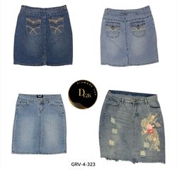 Jupe Midi en Jean – Esthétique Vintage Classique p..