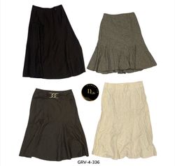 Jupe en laine – Élégante jupe d'hiver A-line coupe..