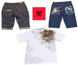 HIP-HOP SHORT & T-SHIRTS BRANDS INCLUDED COOGI,ECK..