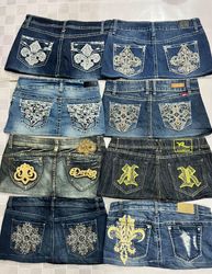 Jupes micro mini Y2k embellies pour femmes R510 re..