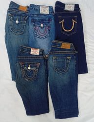 CR7904 Vintage True Religion Ladies Flare & Straig..