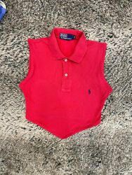 Crop tops à ourlet pointu Ralph Lauren recyclés