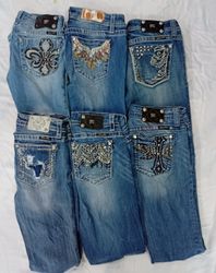 CR7911 Vintage Miss Me Flare Jeans