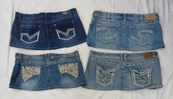 CR7917 Upcycled Y2K Denim Skirts