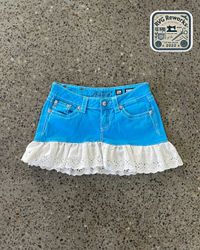 Mini falda con volantes de Rock Revival True Relig..