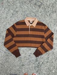 Upcycle Rugby Crop Top (DV -04)