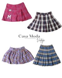 270426-4 Mix checked skirts 15 pcs