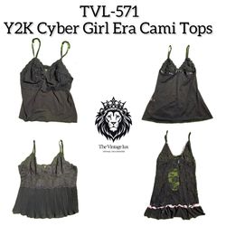 Y2K Cyber Girl Era Cami Tops (TVL-571)