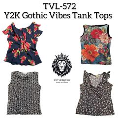 Y2K Gothic Vibe Tank Tops (TVL-572)