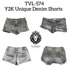 Y2K Unique Denim Shorts (TVL-574)