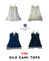 Y2K Silk Cami Tops - EV1809