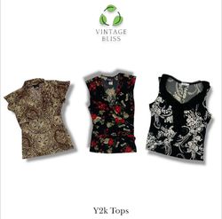 Y2K Poly Blouses