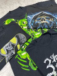 Camisetas com estampa de esqueleto