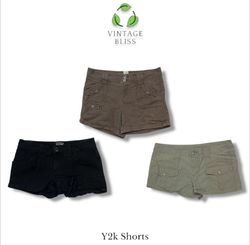 Y2K Baumwoll-Mikro-Mini-Shorts