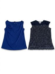 (FV-1315) Dark Academia Blue & Black Tops Bundle –..