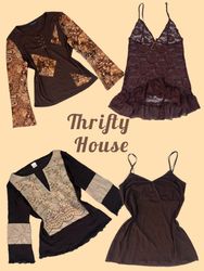 Brown Sugar Babe Y2K Tops(TH/366)