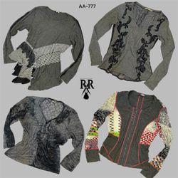 Y2K Dark Academia Misty Grey Full Sleeve..