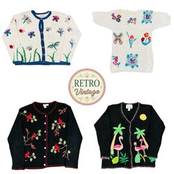 Vintage-Inspired Embroidered Cardigans |E|