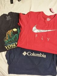 Nike and Columbia t-shirt