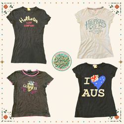 Y2K Fitted Baby Tees – Graphic Casual T-Shirt Pack..