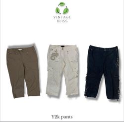 Y2K Cargo Capri pants