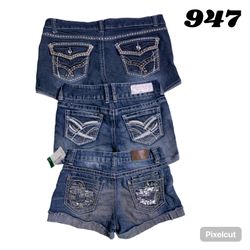 Y2K Embroidered would sexy shorts (brands) Hollist..