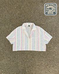 Upcycled Printed Crop Top