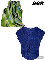 Y2K printed wrinkles tops. #968