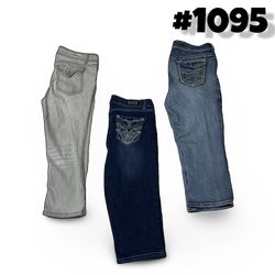 Y2k jeans( brands ) silver ,maurican ,guees includ..