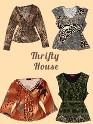 Closet of a Jungle Muse Y2K Tops(TH/374)