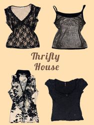 Y2K Dark Angel Tops(TH/375)