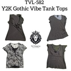 Y2K Gothic Vibe Tank Tops (TVL-582)