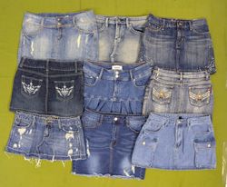 💥 RV3242 Denim Mini Skirts