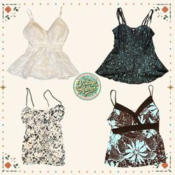 Y2K Cami Tops – Flirty Fitted Party & Going Out Bl..