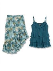 (FV-1337) Blue & Teal Vintage Dresses Bundle – Y2K..