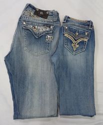 CR8016 Vintage Miss Me & Rock Revival Flare & Stra..